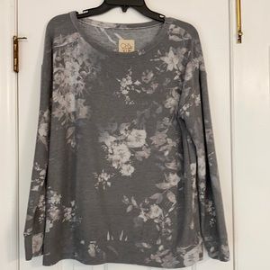Stitch Fix Chaser gray floral top